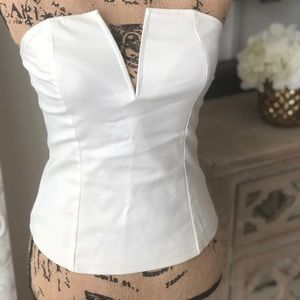 Sexy zip up woven tube top